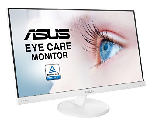 ASUS VC239HE-W - Monitor Full HD de 23" (1920 x 1080 píxeles, IPS, 16:9, sin marco, Flicker free, HDMI, 5 ms), color blanco