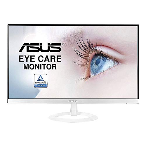 ASUS VZ249HE-W - Monitor fino de 23.8" Full HD (1920x1080, IPS, LED, 5 ms, HDMI, Eye care, antiparpadeo) Blanco