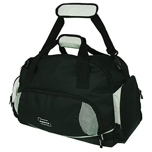 ASUVA Bolsa de Deporte Hombre Grande - Compartimento para Varios Zapatos, Neceser Incluido, De Gran Capacidad, 55L - Prepara tu Viaje con Esta Bolsa de Fin de Semana, Negro, Hombre / Mujer (Gris)