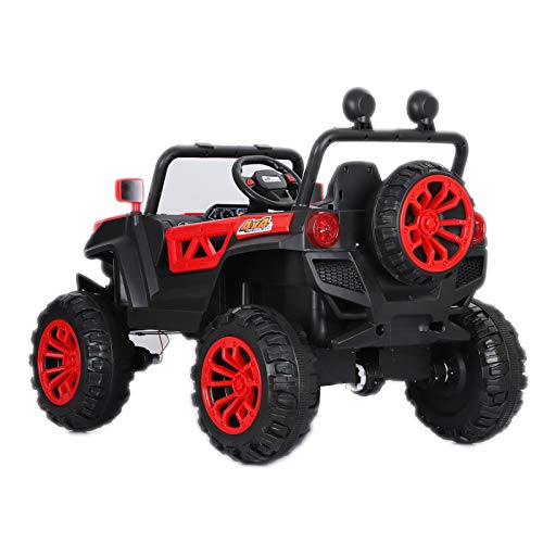 ATAA Buggy Rodeo 4x4 - Rojo - Coche eléctrico para niños con conducción remota Dimensiones 126x86x81cm batería 12v y Dos Asientos