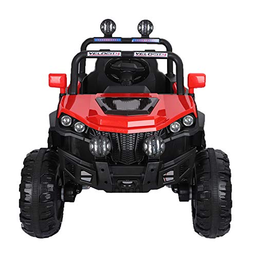 ATAA Buggy Rodeo 4x4 - Rojo - Coche eléctrico para niños con conducción remota Dimensiones 126x86x81cm batería 12v y Dos Asientos