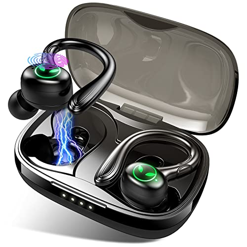 Auriculares Inalambricos Deportivos, Auriculares Bluetooth 5.1 Sport IP7 Impermeable Cascos Inalambricos con Microfono, Control Táctil In-Ear Auriculares Running, Hi-Fi Estéreo, Reproducci 40 Horas