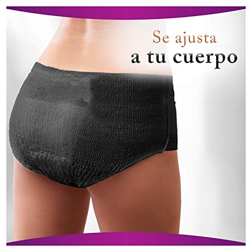 Ausonia Discreet Boutique Bragas Mujer para Pérdidas de Orina Talla L, 16 Unidades, Bloquean el Olor y la Humedad Evitando Fugas - Negro