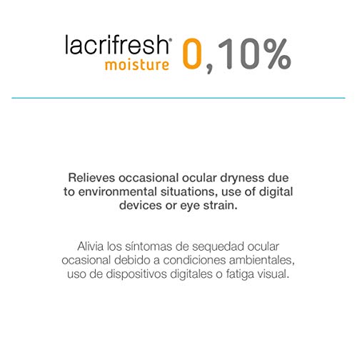 Avizor Lacrifresh Moisture 0,10%. Monodosis 20 ampollas 0,4 ml de gotas oculares para aliviar los síntomas de la irritación ocular.