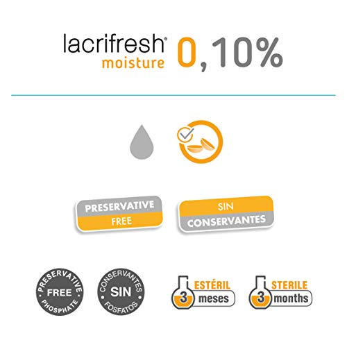 Avizor Lacrifresh Moisture 0,10%. Monodosis 20 ampollas 0,4 ml de gotas oculares para aliviar los síntomas de la irritación ocular.