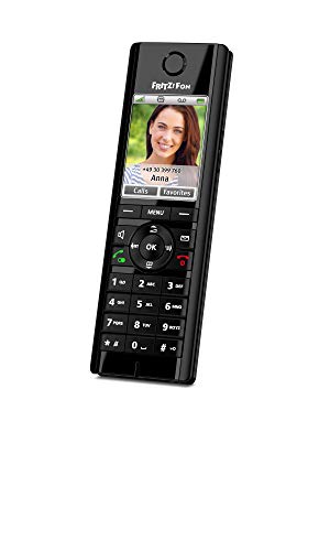 AVM FRITZ!Fon C5 International - Teléfono inalámbrico DECT, pantalla a color, telefonía HD, menú en Español, Compatible con FRITZBox con Base DECT