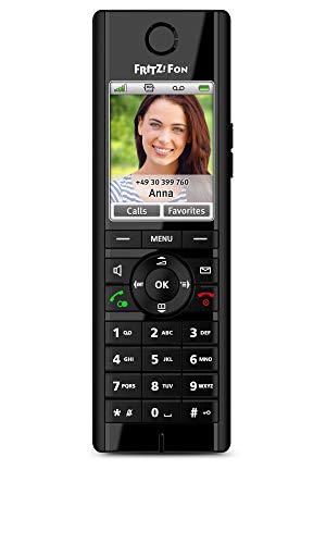 AVM FRITZ!Fon C5 International - Teléfono inalámbrico DECT, pantalla a color, telefonía HD, menú en Español, Compatible con FRITZBox con Base DECT