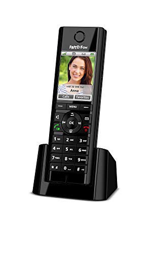 AVM FRITZ!Fon C5 International - Teléfono inalámbrico DECT, pantalla a color, telefonía HD, menú en Español, Compatible con FRITZBox con Base DECT