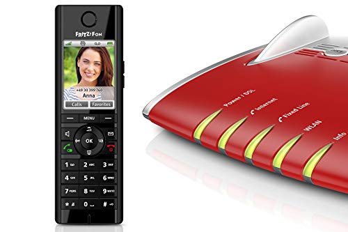 AVM FRITZ!Fon C5 International - Teléfono inalámbrico DECT, pantalla a color, telefonía HD, menú en Español, Compatible con FRITZBox con Base DECT