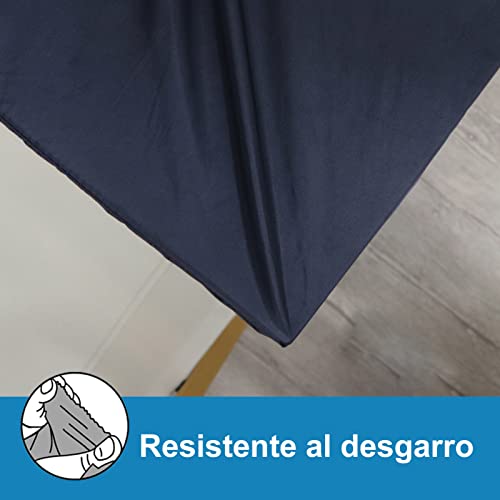 AWNIC Funda Mesa Jardín Impermeable, Funda Protectora Muebles Exterior Impermeable Tela Oxford Resistente al Desgarro 170X115X71cm