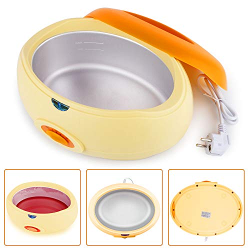 AYITOO Baños de Parafina Cera Baño, Calentador de Parafina para Manos y Pies con Máquina Accesorios, Alimenta la piel con Humedad Parafina Baño de Cera Máquina, Color Naranja