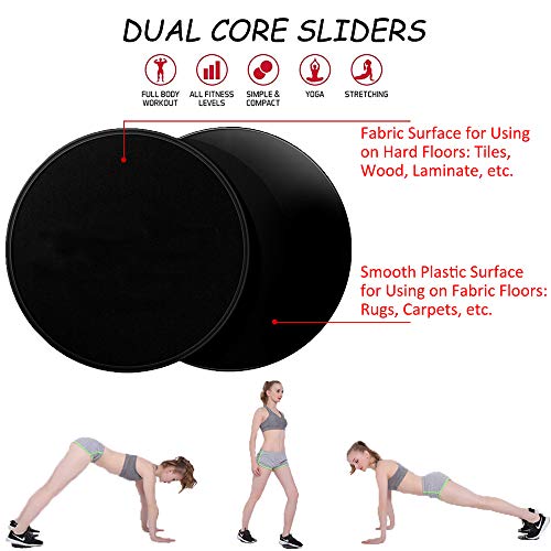 Azeekoom Rueda Abdominal Kit, Rodillo Abdominale AB Roller con Esterilla de Rodilla, Discos Deslizantes, Soportes para Flexiones, Fortalecedores de Mano, Cuerda para Saltar, para Fitness Ejercicio