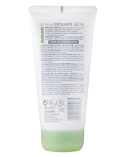 Babaria Gel Facial Exfoliante Aloe Vera - 150 ml