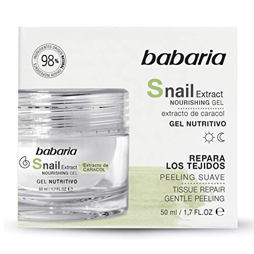 BABARIA Gel Nutritivo Extracto De Caracol Nutritivo, Blanco, 50 Mililitro