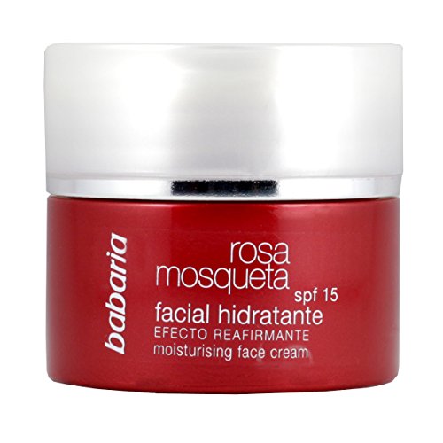 Babaria Rosa Mosqueta Crema Facial Hidratante con SPF 15 - 50 ml