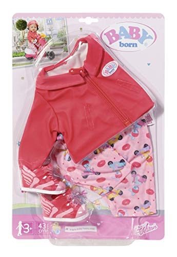 BABY Born City Scooter - Conjunto para Muñecas de 43 cm, Para Manos Pequeñas, Promueve la Empatía y las Habilidades Sociales, Edad 3+ años, Incluye Chaqueta, Mono y Zapatos