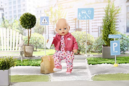 BABY Born City Scooter - Conjunto para Muñecas de 43 cm, Para Manos Pequeñas, Promueve la Empatía y las Habilidades Sociales, Edad 3+ años, Incluye Chaqueta, Mono y Zapatos