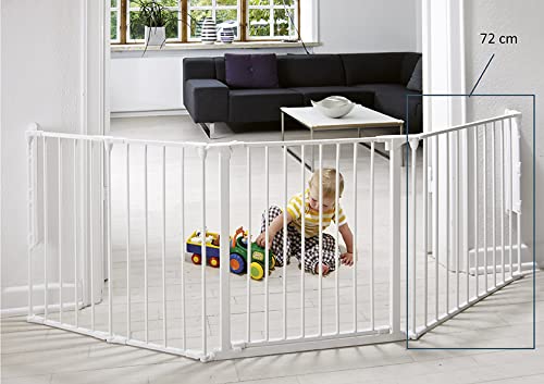 Baby Dan Verlängerung Large für Flex M/L/XL, weiß, 72 cm - Extensión Para Barrera De Seguridad Flex/Park M (72 Cm.) Blanco