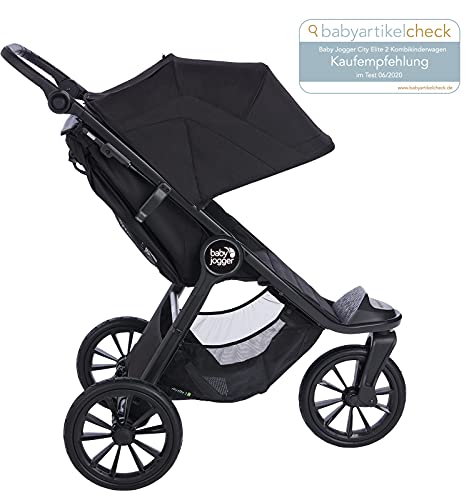 Baby Jogger 2117351 City Elite 2 - Cochecito plegable para cualquier tipo de terreno, 14,2 kg, color negro