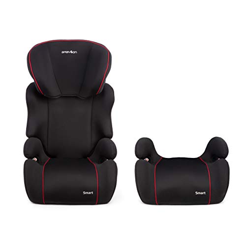 BABYLON silla coche grupo 2-3 Smart. Alzador coche niño 15-36 kg (3 a 12 años). Silla coche sin isofix ECE R44/04 Negro