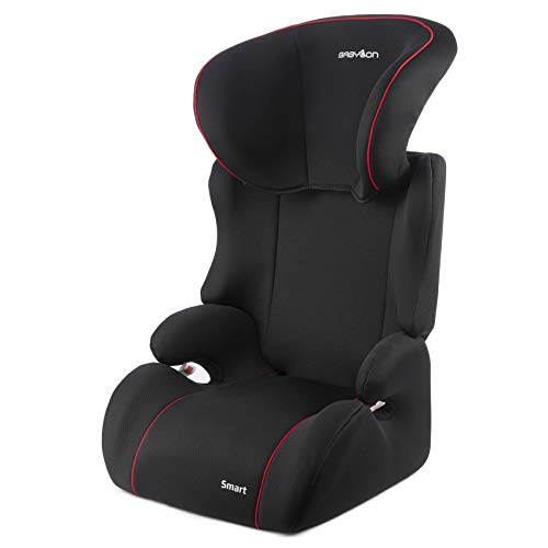 BABYLON silla coche grupo 2-3 Smart. Alzador coche niño 15-36 kg (3 a 12 años). Silla coche sin isofix ECE R44/04 Negro