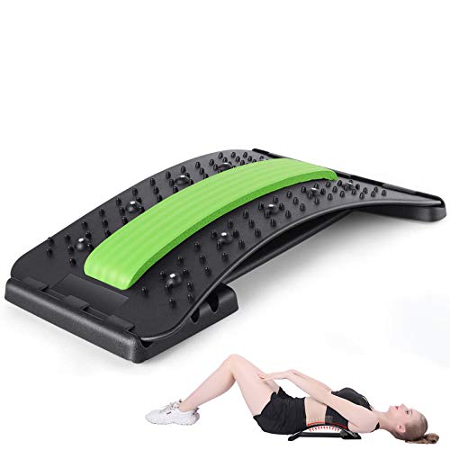 Back Stretcher Massager Aparato de Entrenamiento para la Espalda Masajeador de Espalda para Fitness Back Stretcher para Aliviar el Dolor de Espalda y Postura Correcta