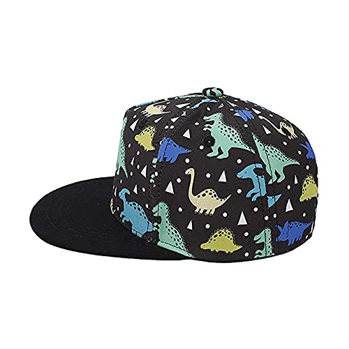 Bakicey - Gorra de béisbol para bebé o niña, unisex, gorra plana, béisbol o niño, sombrero de sol estampado para exterior o camping dinosaurio 52