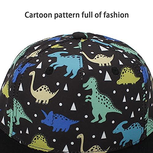 Bakicey - Gorra de béisbol para bebé o niña, unisex, gorra plana, béisbol o niño, sombrero de sol estampado para exterior o camping dinosaurio 52