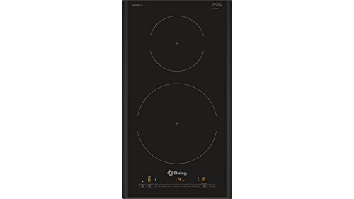 Balay 3EB930LQ - Placa modular de inducción, 2 Zonas, 30 cm, 175 Wh/kg , Negro, Control Deslizante con 17 niveles de cocción, Programación de tiempo de cocción