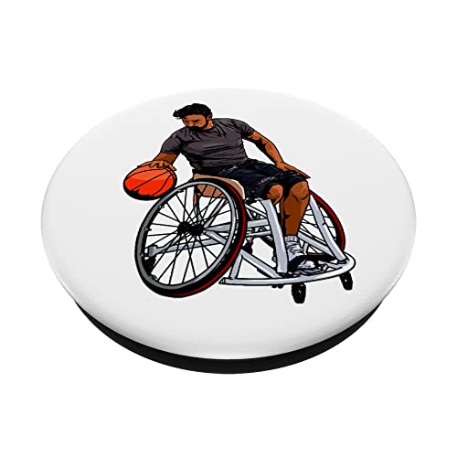 Baloncesto en silla de ruedas con un sueño PopSockets PopGrip Intercambiable