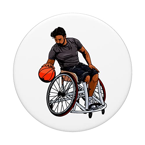 Baloncesto en silla de ruedas con un sueño PopSockets PopGrip Intercambiable