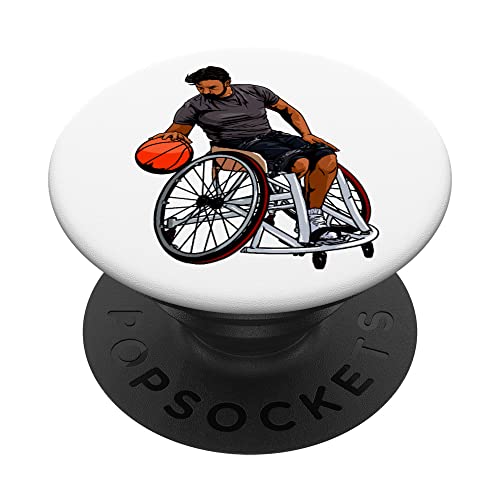 Baloncesto en silla de ruedas con un sueño PopSockets PopGrip Intercambiable