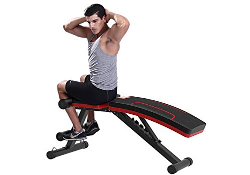 Banco de musculación plegable, de la marca SZ5CGJMY, sistema para entrenar los abdominales, banco reclinable para gimnasio