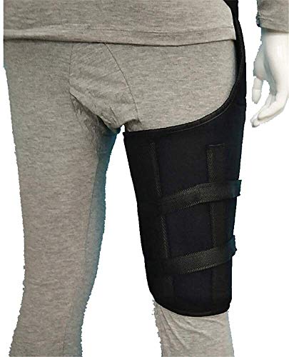 Banda de la hernia Femoral del muslo de fijación de la banda, postoperatoria Fijación Brace, cadera Fijación de la banda, compresión de la ingle Wrap Ligamento inguinal para la hernia. ( Size : L )