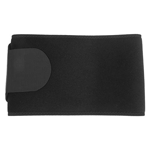 Banda para el Sudor del Vientre, Recortadora de Cintura Deportiva Delgada para el Cuerpo, Soporte Lumbar para aliviar el Dolor, Soporte para la Espalda Baja, Transpirable para(20 * 10 * 7cm-Black)