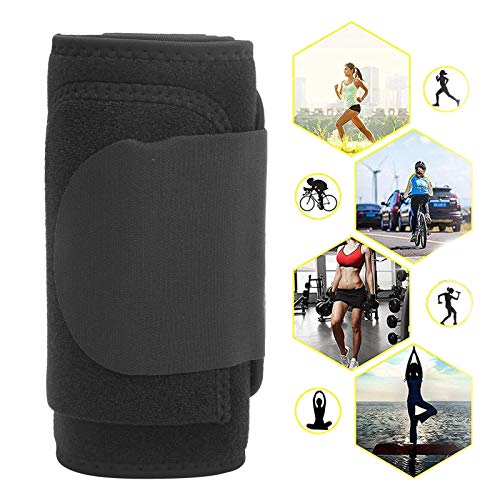 Banda para el Sudor del Vientre, Recortadora de Cintura Deportiva Delgada para el Cuerpo, Soporte Lumbar para aliviar el Dolor, Soporte para la Espalda Baja, Transpirable para(20 * 10 * 7cm-Black)