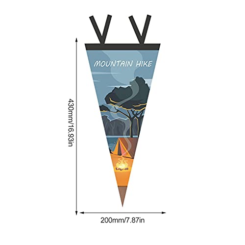 Banderines para exteriores para tiendas de campaña, triangulares, para fiestas, cumpleaños, festivales, correas de Navidad, decoración colgante, ideal para interiores o exteriores