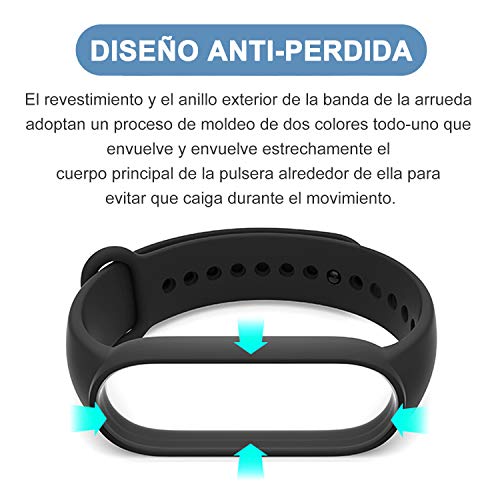 BANGTING 20 Piezas Recambio Correa Compatible con Pulseras Xiaomi Mi Band 6 / Xiaomi Mi Band 5 / Amazfit Band 5, Correas para Fundas Mi Fit 5 Funda Miband5 Pulsera Banda Reemplazo (20 Colores)