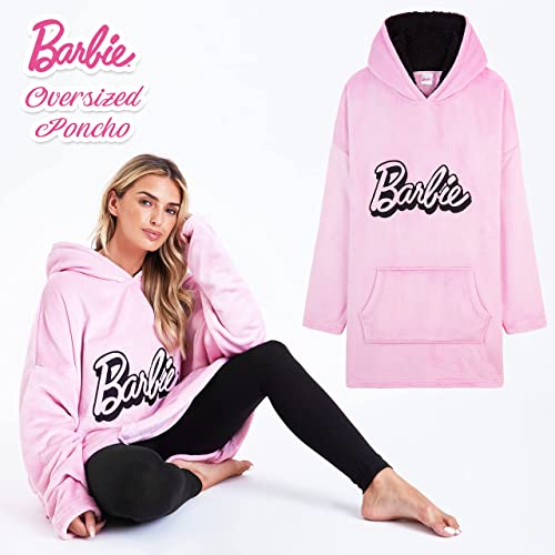 Barbie Sudadera Mujer Oversize Bata Manta Polar Mujer con Capucha