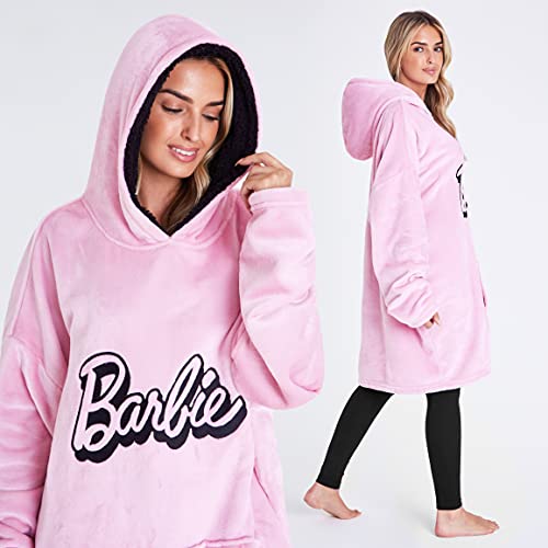 Barbie Sudadera Mujer Oversize Bata Manta Polar Mujer con Capucha