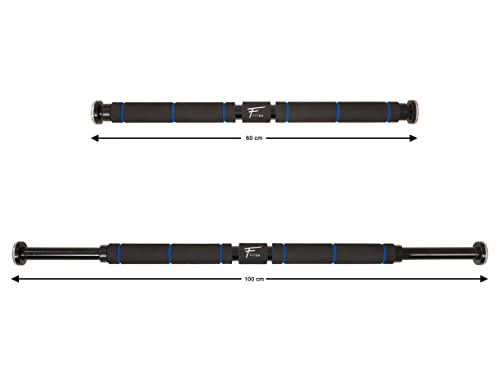 Barra de tracción Fitem - Barra de puerta - Pull up Bar - Chin up Bar - Barra de musculación de la parte superior del cuerpo - De acero sólido y soporta hasta 130 kg