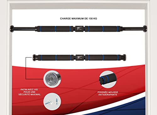 Barra de tracción Fitem - Barra de puerta - Pull up Bar - Chin up Bar - Barra de musculación de la parte superior del cuerpo - De acero sólido y soporta hasta 130 kg
