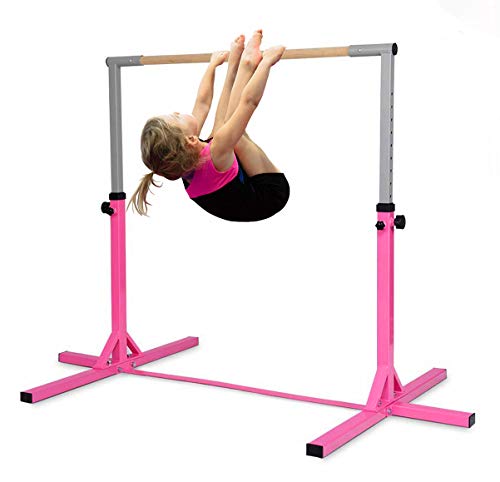 Barra horizontal para gimnasia artística y gimnasio, ajustable en altura para niño