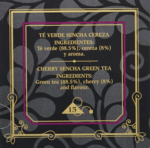 Barton Té Verde Sencha Cereza, Pirámides - 15 pirámides