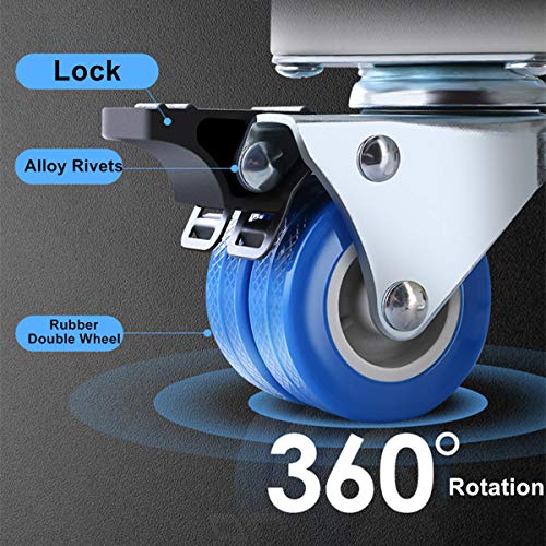 Base Lavadora,Base Móvil Ajustable de 41~64cm con 4 Ruedas 360°Giración,Base Multifuncional para Secadora y Refrigerador