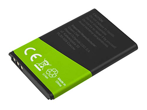 Batería de repuesto interna Green Cell BL-4C compatible con Nokia 1661 X2 6230 6300 | Li-Ion | 900 mAh 3.7 V | Batería de reemplazo para teléfono móvil del smartphone | Recargable