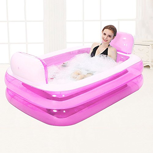 Bathtub Baño Inflable, la Tina está doblada, baño de Tina Adulta bañera baño de plástico Barril. (Estilo 3)