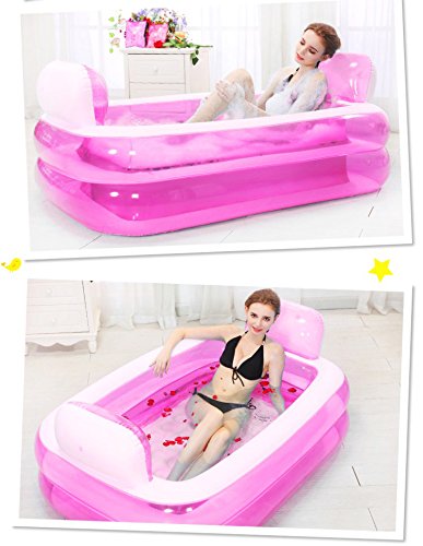 Bathtub Baño Inflable, la Tina está doblada, baño de Tina Adulta bañera baño de plástico Barril. (Estilo 3)