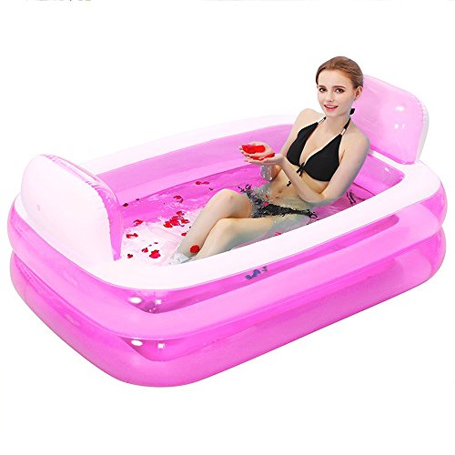 Bathtub Baño Inflable, la Tina está doblada, baño de Tina Adulta bañera baño de plástico Barril. (Estilo 3)