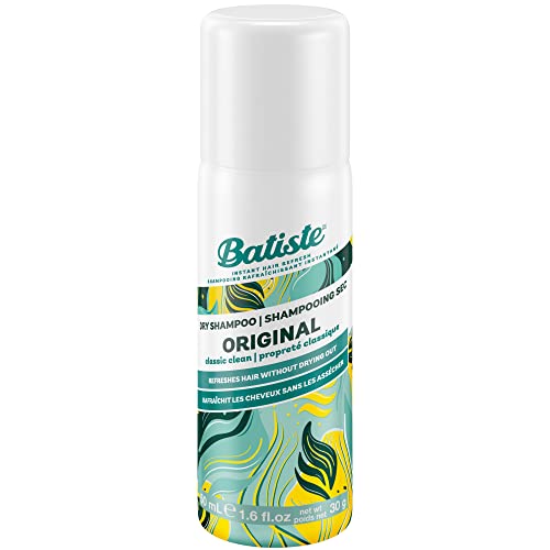 Batiste Champú en Seco Original - con Una Fragancia Limpia y Clásica, Pelo con Aspecto Limpio y Fresco, Spray, Tamaño Viaje, Fresh, 50 Mililitros